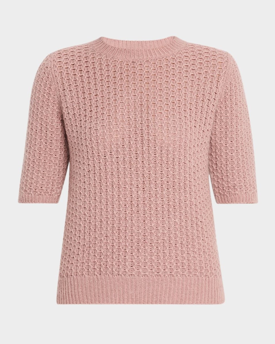 Crewneck Wool-Mohair Knit Sweater
